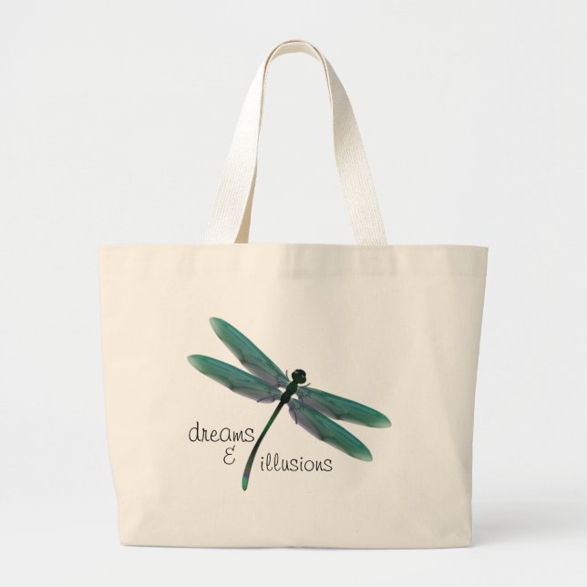 Dragonfly Large Tote Bag (Front)