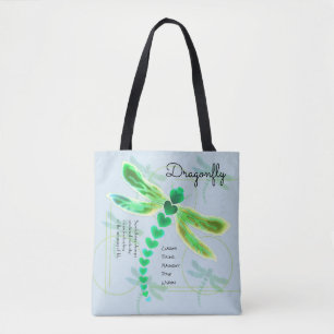 Dragonfly   Light Blue Tote Bag