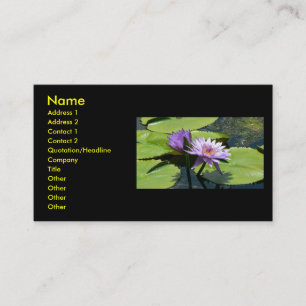 Dragonfly Lotus Business Card