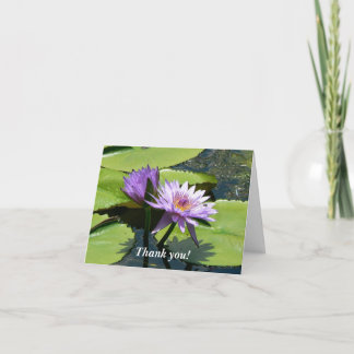 Dragonfly Lotus Thank You Card