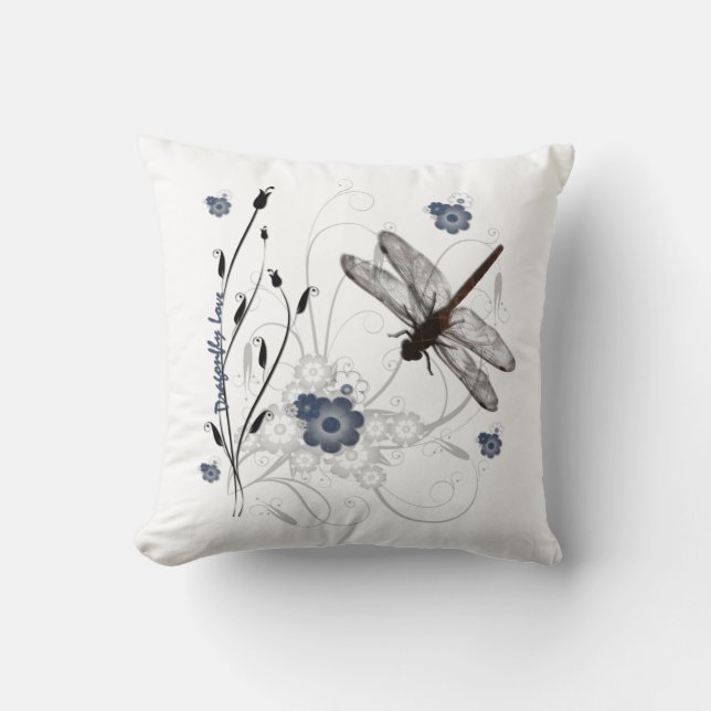 Dragonfly Love Cushion (Front)