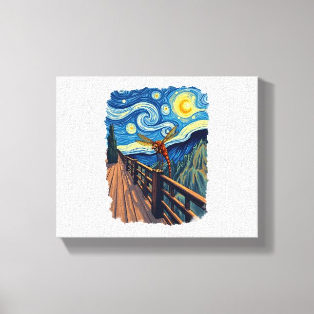 Dragonfly Lovers  Artistic Dragonfly Canvas Print (Front)