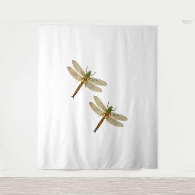 Dragonfly Lovers, Dragonfly Couples in Nature Tapestry (Front)