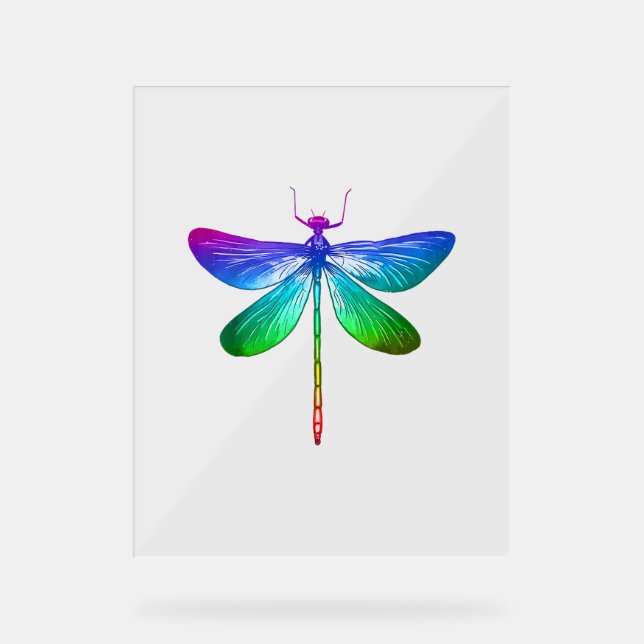 Dragonfly Lovers Nature Insect Art Dragonflies Dra Acrylic Sign (Front)