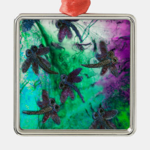 Dragonfly Magic Metal Tree Decoration