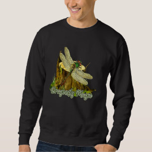 Dragonfly Magic Vintage Dragonfly Design Sweatshirt