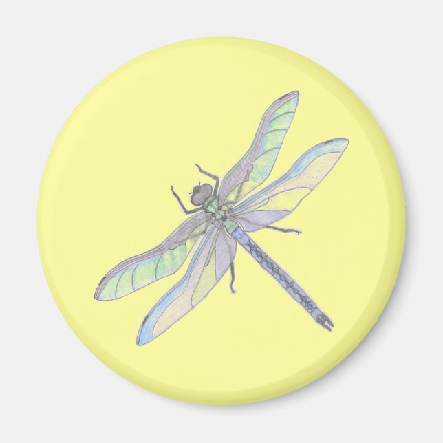 DRAGONFLY magnet (yellow) (Front)