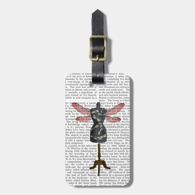 Dragonfly Mannequin Luggage Tag (Front Vertical)