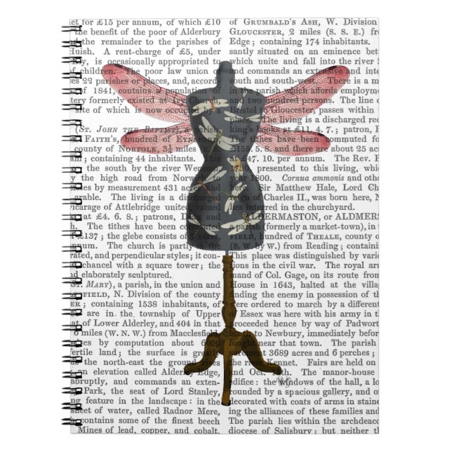 Dragonfly Mannequin Notebook (Front)