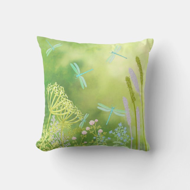 Dragonfly Meadow  Cushion (Front)
