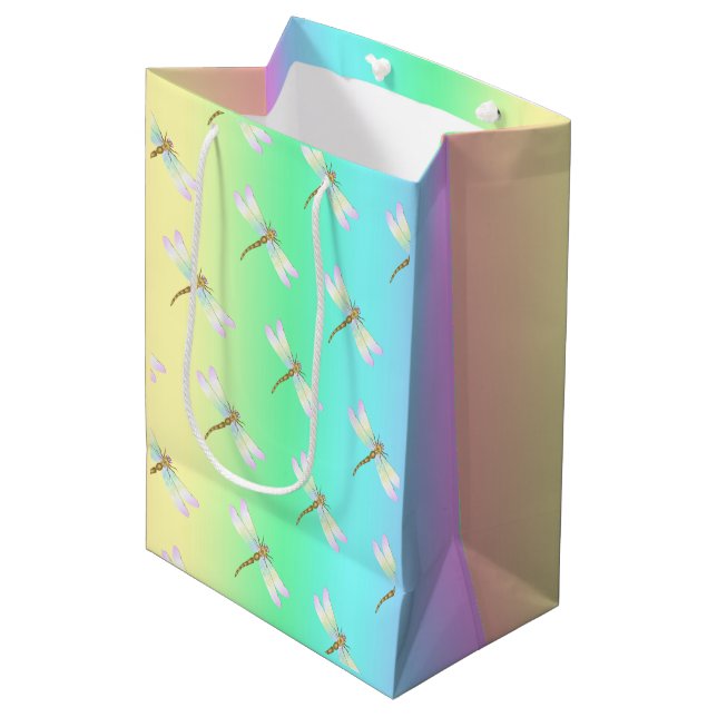 Dragonfly Medium Gift Bag (Front Angled)