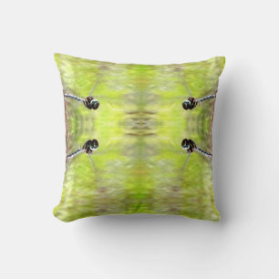 Dragonfly, medium green water cushion