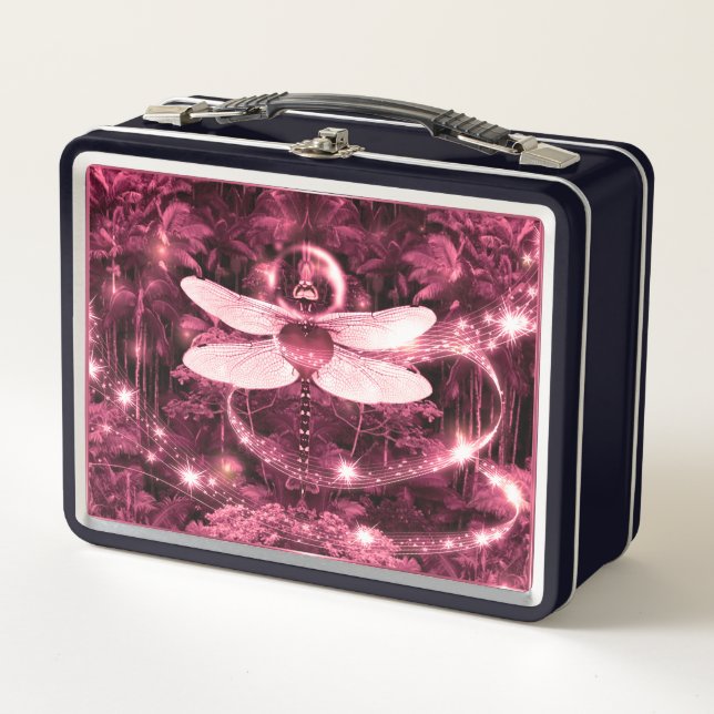 Dragonfly    metal lunch box (Front)