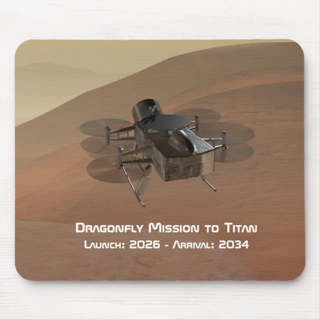 Dragonfly Mission to Titan Mouse Mat (Front)