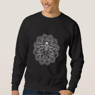 Dragonfly Moon Colourful Mandala Zen Yoga Chakra O Sweatshirt