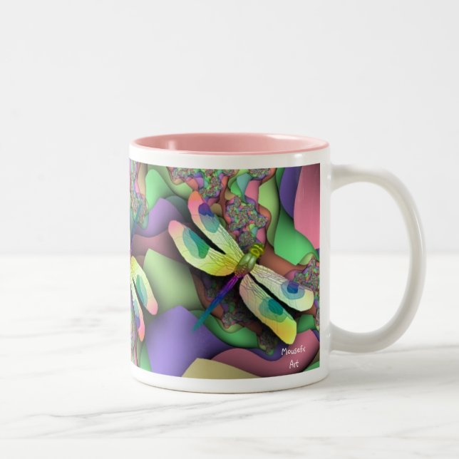 Dragonfly Mug (Pastels) (Right)
