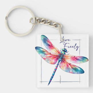 Dragonfly of Freedom Key Ring