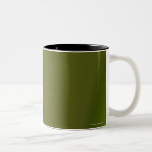 Dragonfly on budded iris Two-Tone coffee mug