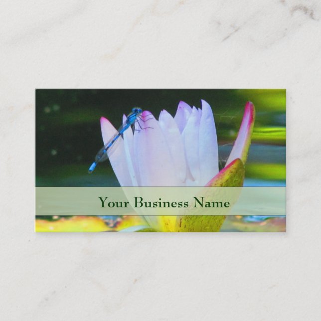 Dragonfly on Lily  Business Card (Front)