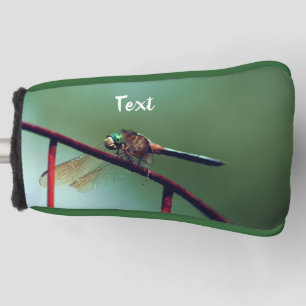 Dragonfly On Wire Fence Personalized    Golf Head Cover