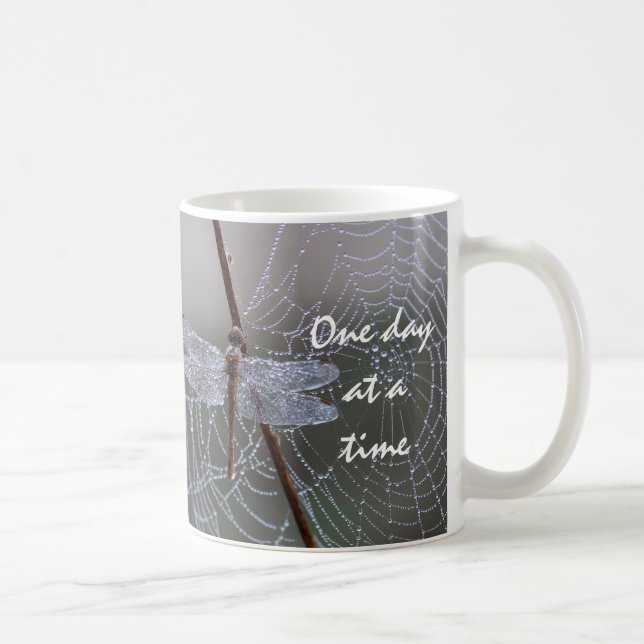 Dragonfly "One day at a Time" Coffee Mug (Right)