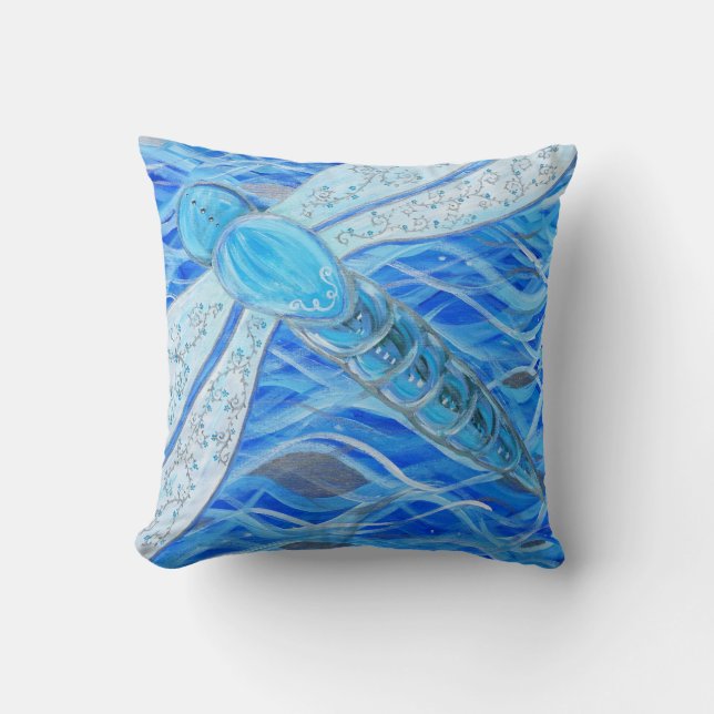 Dragonfly Painting Cushion (Front)