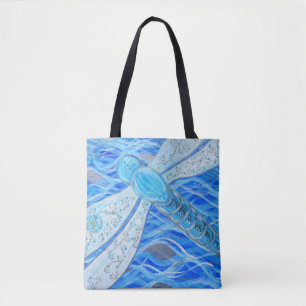 Dragonfly Painting Tote Bag