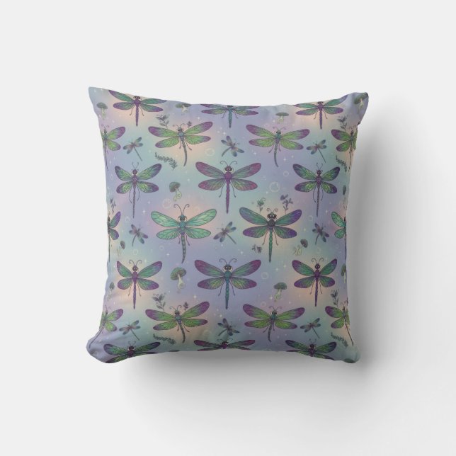 Dragonfly Pattern  Cushion (Front)