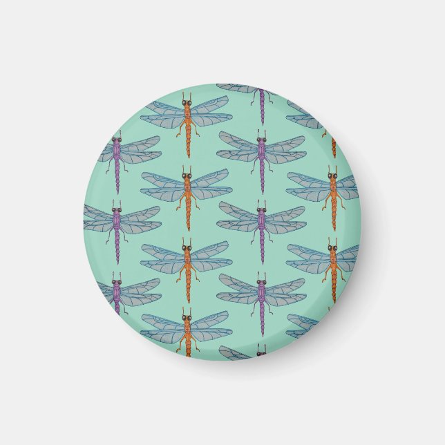 Dragonfly pattern magnet (Front)