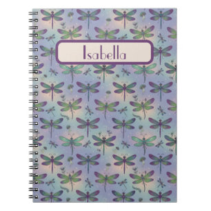 Dragonfly Pattern Personalized Notebook