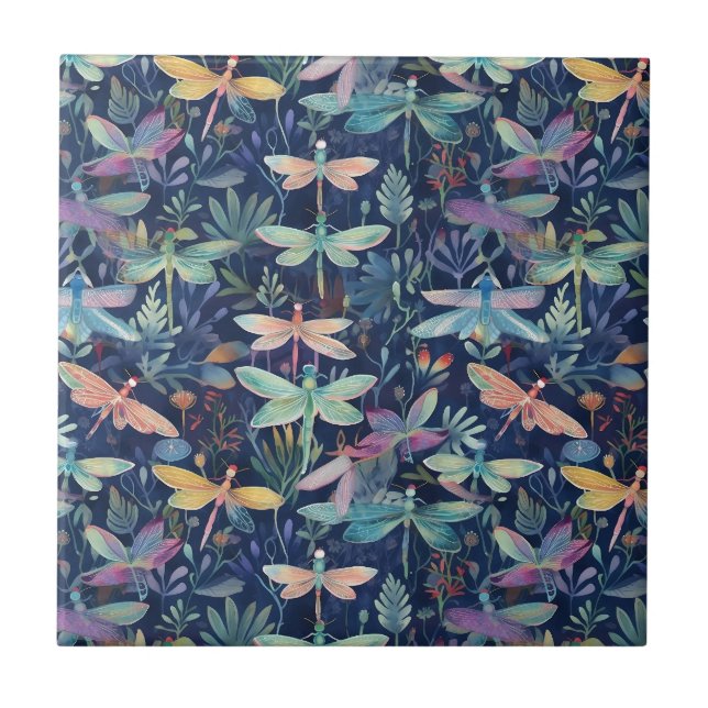 Dragonfly Pattern Tile (Front)
