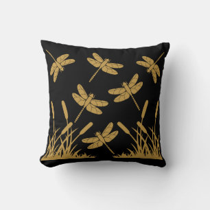 Dragonfly Patterned Decor Cushion