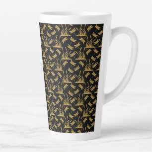 Dragonfly Patterned Decor Latte Mug