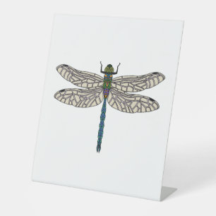 Dragonfly pedestal sign