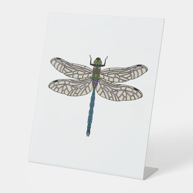 Dragonfly                            pedestal sign (Front)