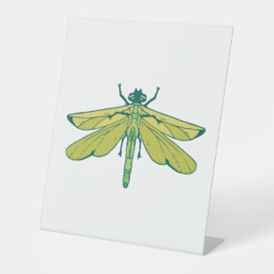 Dragonfly pedestal sign