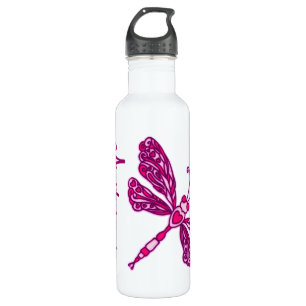 Dragonfly pink named drinks bottle
