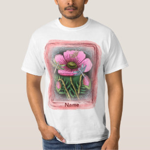 Dragonfly pink Poppy  T-Shirt