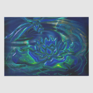 Dragonfly Pond 3D Glass Mixed Media Tissue Paper