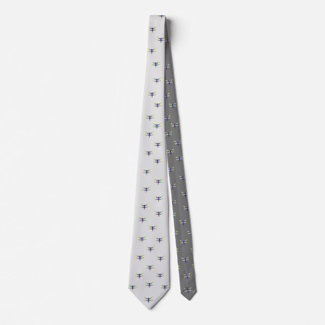 Dragonfly Print Tie (Front)