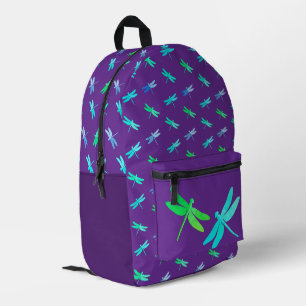 Dragonfly Purple Bright Kids Printed Backpack