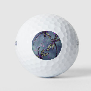 Dragonfly Purple Night Flit Golf Balls