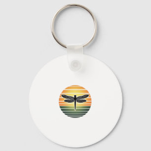 Dragonfly Retro (3) Key Ring