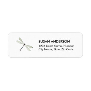 Dragonfly Return Address Label
