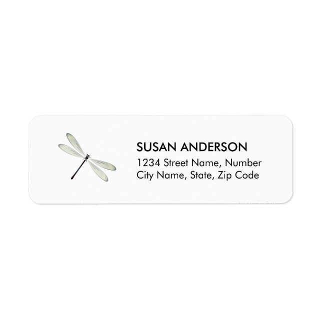 Dragonfly Return Address Label (Front)