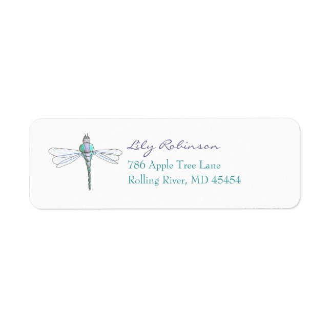 Dragonfly return address label (Front)