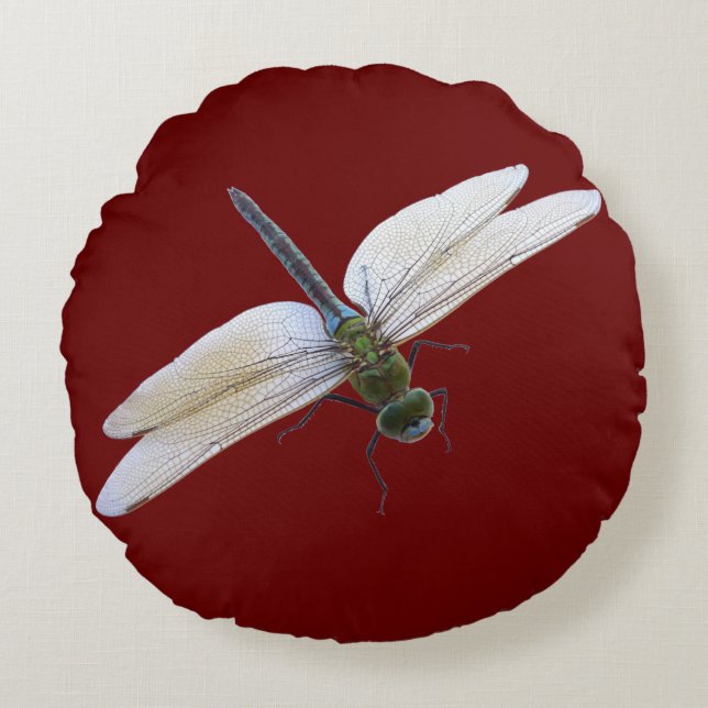 Dragonfly Round Cushion (Front)