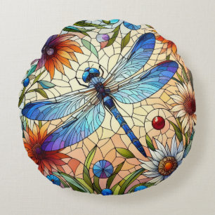 Dragonfly Round Pillow