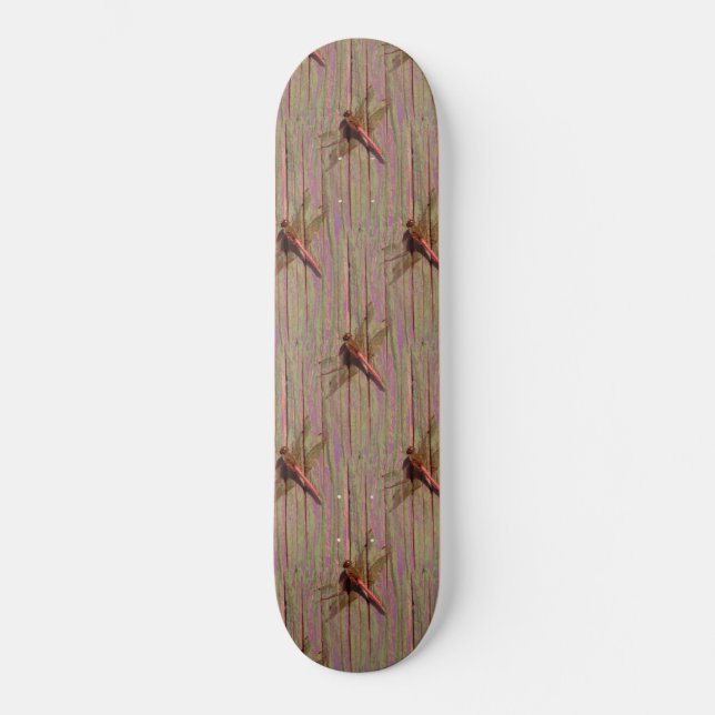 Dragonfly Rustic Skateboard (Front)