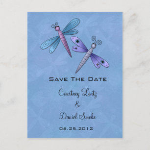 Dragonfly Save The Date Announcement Postcard